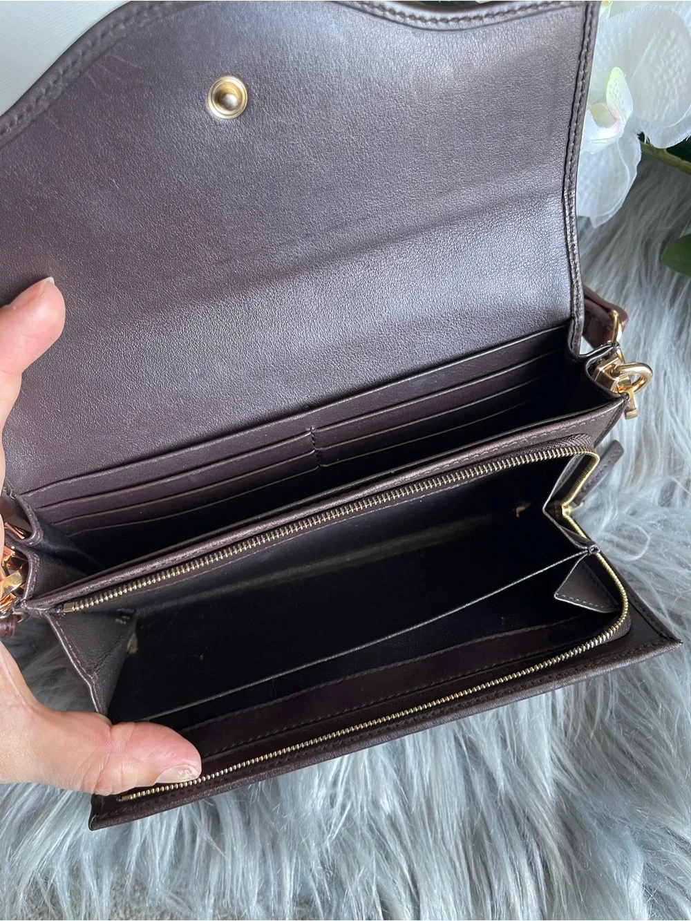 Authentic Gucci vintage GG marmont long wallet